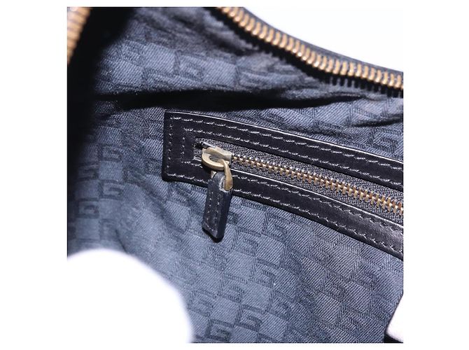 Borsa a tracolla GUCCI Sherry Line Canvas Nero Oro 106663 Auth ka5705 D'oro - vista 21