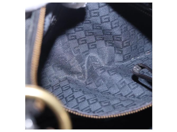 Borsa a tracolla GUCCI Sherry Line Canvas Nero Oro 106663 Auth ka5705 D'oro - vista 22