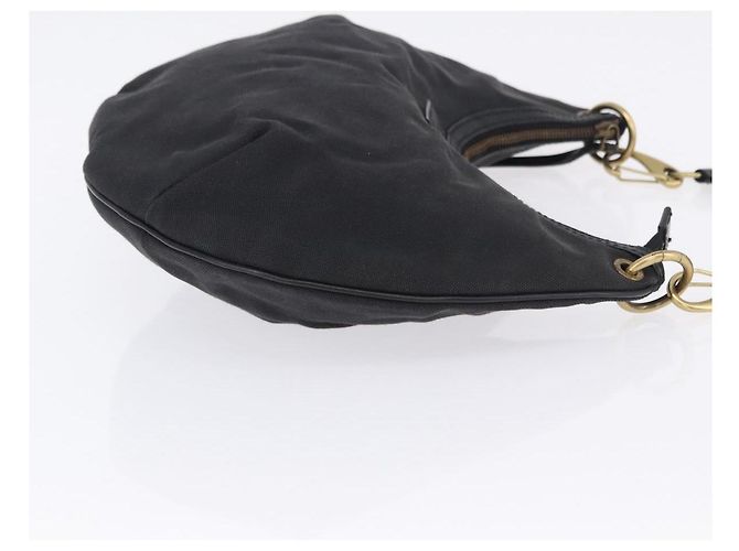 Borsa a tracolla GUCCI Sherry Line Canvas Nero Oro 106663 Auth ka5705 D'oro - vista 3