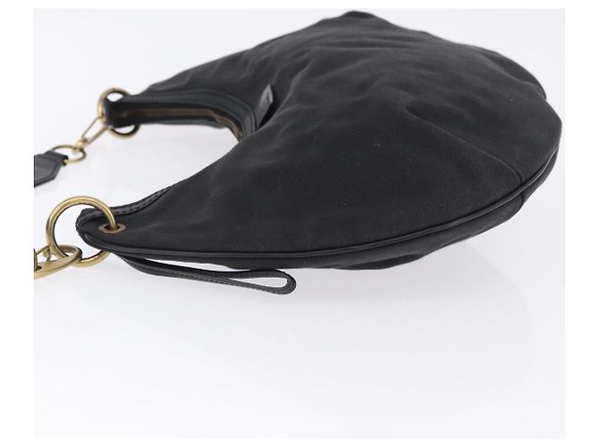 Borsa a tracolla GUCCI Sherry Line Canvas Nero Oro 106663 Auth ka5705 D'oro - vista 4