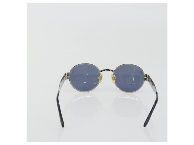 Gafas de sol CHANEL Metal Silver CC Auth 196693V Plata - vista 2