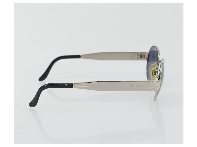 Gafas de sol CHANEL Metal Silver CC Auth 196693V Plata - vista 4