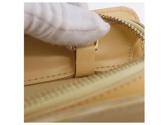 Borsa Tote LOUIS VUITTON Epi Croisette PM Vanilla M5249A LV Auth ka5787 - vista 12