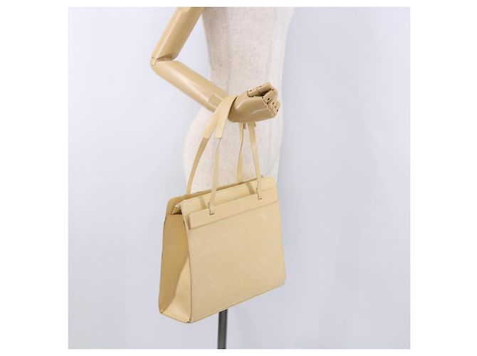 Borsa Tote LOUIS VUITTON Epi Croisette PM Vanilla M5249A LV Auth ka5787 - vista 24
