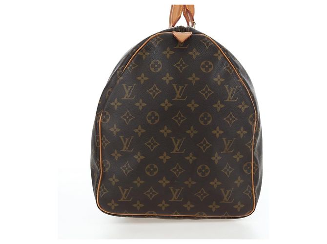 LOUIS VUITTON Monogram Keepall 55 Boston Bag M41424 LV Auth 194935V Monogramma - vista 3