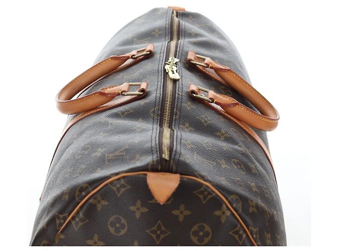 LOUIS VUITTON Monogram Keepall 55 Boston Bag M41424 LV Auth 194935V Monogramma - vista 7