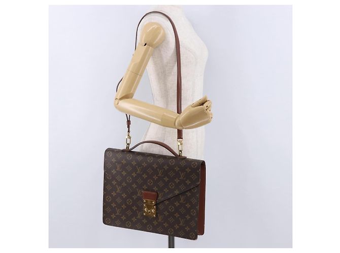LOUIS VUITTON Monogram Porte Documents Bandouliere Bag M53338 LV Auth 197463A Monogramma - vista 28