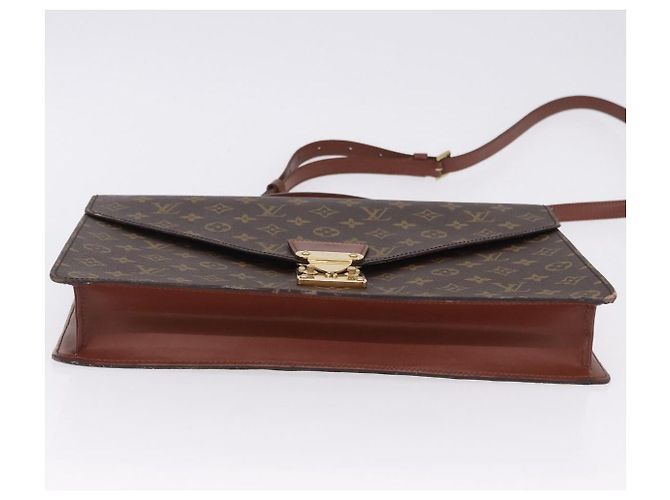 LOUIS VUITTON Monogram Porte Documents Bandouliere Bag M53338 LV Auth 197463A Monogramma - vista 5