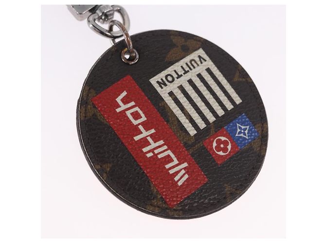 LOUIS VUITTON Monogram Porte Cles Round Monogram Logo Charm M68300 Auth BA15242 Monogramma - vista 4