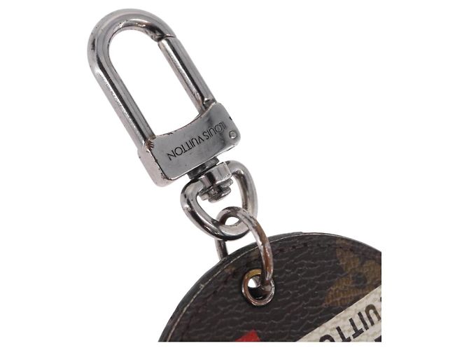 LOUIS VUITTON Monogram Porte Cles Round Monogram Logo Charm M68300 Auth BA15242 Monogramma - vista 5