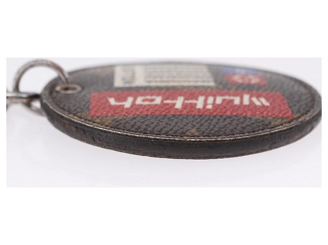 LOUIS VUITTON Monogram Porte Cles Round Monogram Logo Charm M68300 Auth BA15242 Monogramma - vista 8