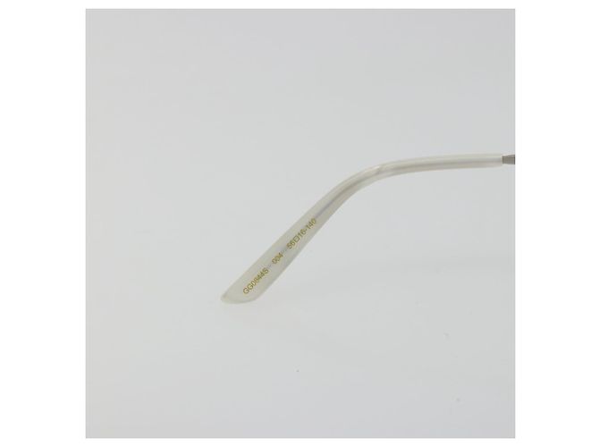 Gafas GUCCI Metal White Silver GG0644S Auth 196630M Plata Blanco - vista 11