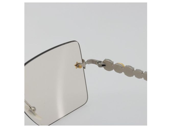 Gafas GUCCI Metal White Silver GG0644S Auth 196630M Plata Blanco - vista 14