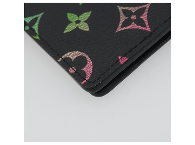 LOUIS VUITTON Iridescent Gradient Organizer De Poch Black M14134 Auth 197016SAM Negro Monograma - vista 16
