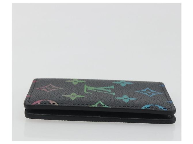 LOUIS VUITTON Iridescent Gradient Organizer De Poch Black M14134 Auth 197016SAM Negro Monograma - vista 3