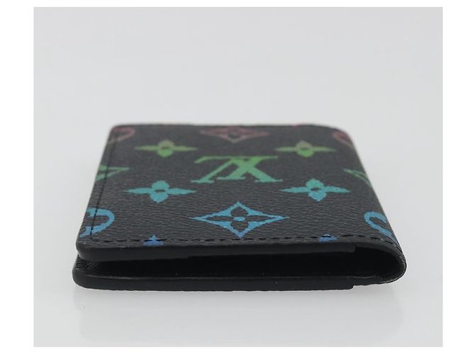 LOUIS VUITTON Iridescent Gradient Organizer De Poch Black M14134 Auth 197016SAM Negro Monograma - vista 5