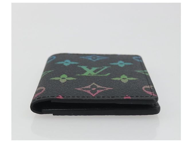LOUIS VUITTON Iridescent Gradient Organizer De Poch Black M14134 Auth 197016SAM Negro Monograma - vista 6