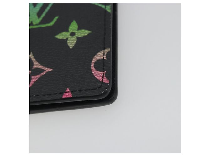 LOUIS VUITTON Iridescent Gradient Organizer De Poch Black M14134 Auth 197016SAM Negro Monograma - vista 7