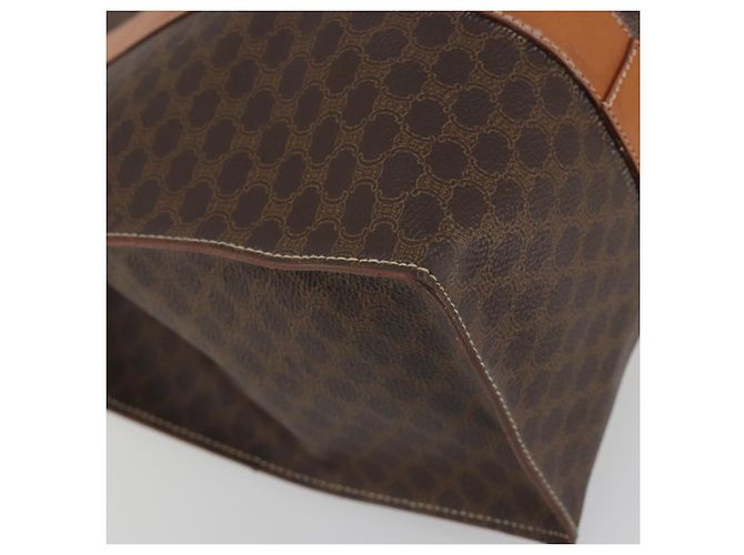 Céline Borsa Tote CELINE Macadam PVC Pelle Marrone Tono Oro Auth BA14854A - vista 18