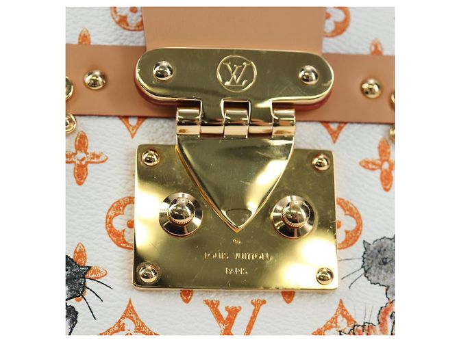 LOUIS VUITTON Borsa a tracolla Catgram Petite Mar White M44407 LV Auth 197522SM Bianco Monogramma - vista 23