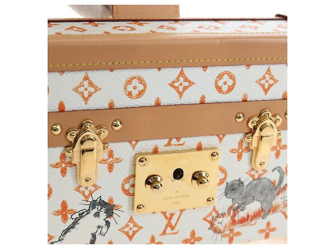 LOUIS VUITTON Borsa a tracolla Catgram Petite Mar White M44407 LV Auth 197522SM Bianco Monogramma - vista 24
