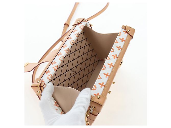 LOUIS VUITTON Borsa a tracolla Catgram Petite Mar White M44407 LV Auth 197522SM Bianco Monogramma - vista 26