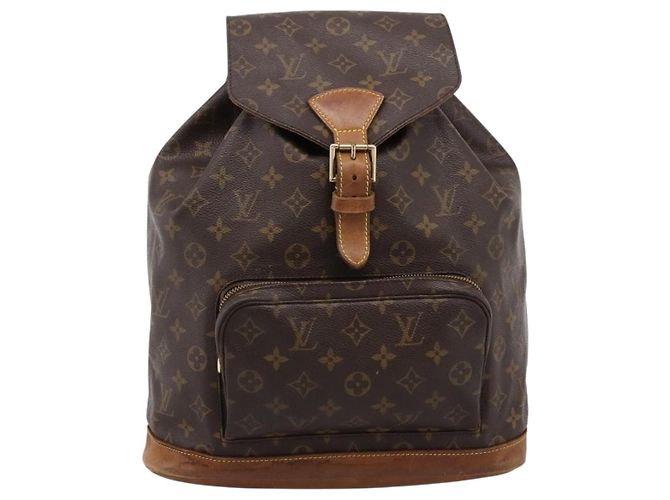 Zaino LOUIS VUITTON Monogram Montsouris GM M51135 LV Auth 198482 Monogramma - vista 13