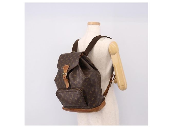 Zaino LOUIS VUITTON Monogram Montsouris GM M51135 LV Auth 198482 Monogramma - vista 25