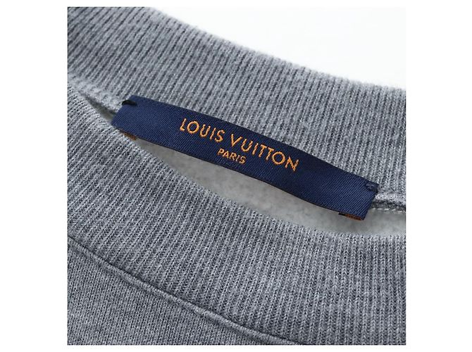 LOUIS VUITTON Human Made Trainer Cotton S Gray LV Auth 196744M Marrone - vista 10