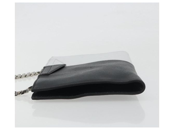 FENDI Kettenhandtasche aus Leder Silber authentisch ka5733A - Ansicht 4