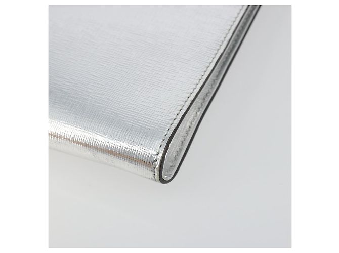 FENDI Kettenhandtasche aus Leder Silber authentisch ka5733A - Ansicht 9