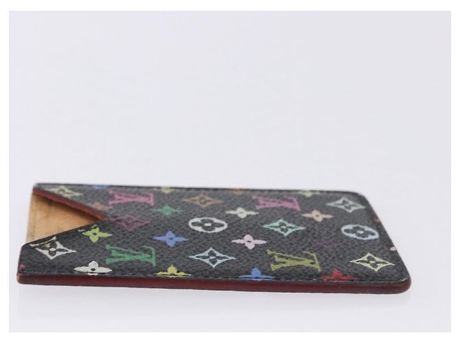 LOUIS VUITTON Monogram Multicolor Etui Specchio a mano Nero M92651 LV Auth 197154V - vista 4