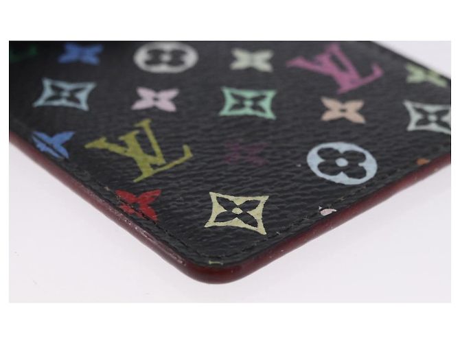 LOUIS VUITTON Monogram Multicolor Etui Specchio a mano Nero M92651 LV Auth 197154V - vista 7