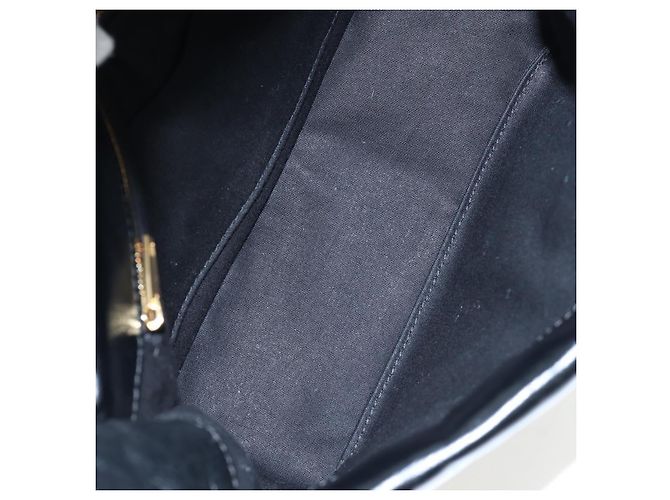 Borsa Sling Monaco BALENCIAGA Pelle Nero Oro 787896 Auth 196040M D'oro - vista 10