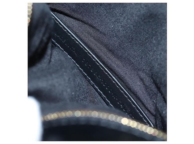 Borsa Sling Monaco BALENCIAGA Pelle Nero Oro 787896 Auth 196040M D'oro - vista 11