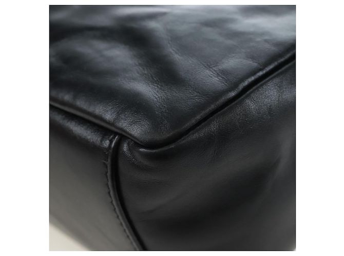 Borsa Sling Monaco BALENCIAGA Pelle Nero Oro 787896 Auth 196040M D'oro - vista 18