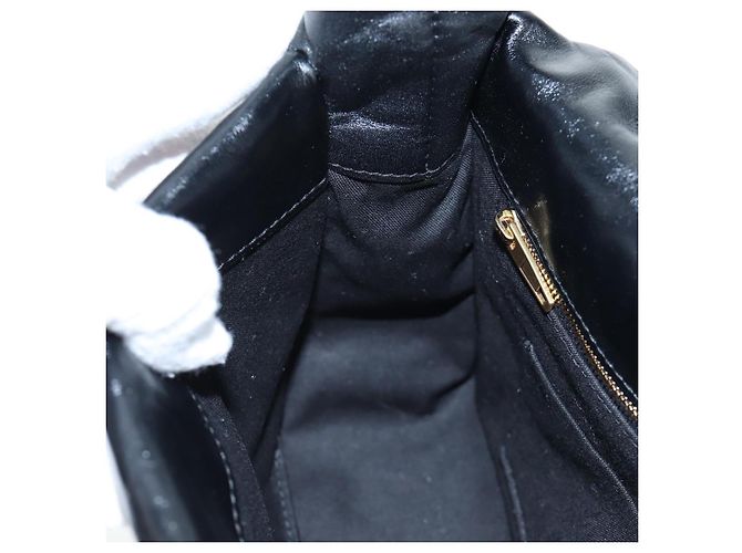 Borsa Sling Monaco BALENCIAGA Pelle Nero Oro 787896 Auth 196040M D'oro - vista 24