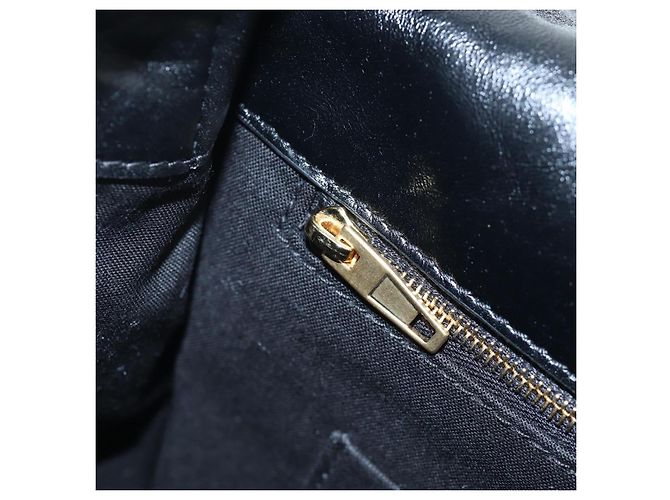 Borsa Sling Monaco BALENCIAGA Pelle Nero Oro 787896 Auth 196040M D'oro - vista 25