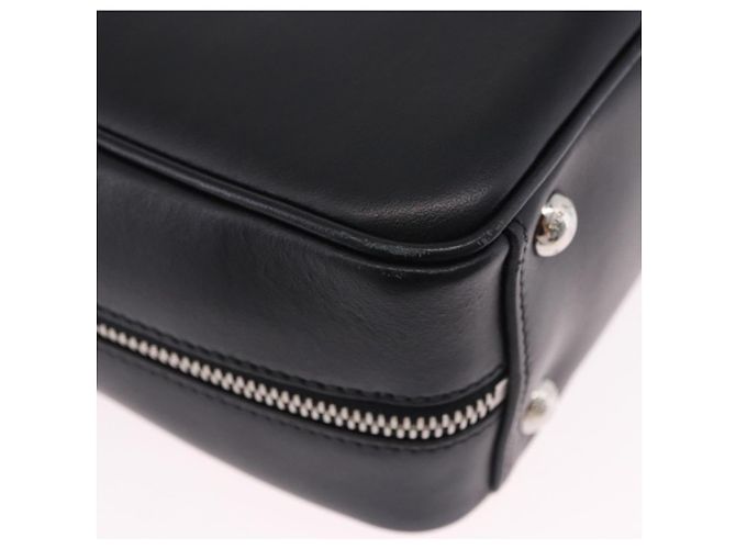Sac à main PRADA en cuir 2 voies Noir Argent Auth ka5717M Argenté - vue 18