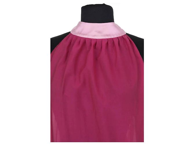 Vestido Galliano de seda rosa L - vista 2