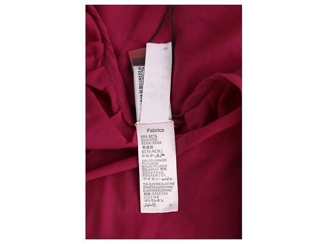Vestido Galliano de seda rosa L - vista 6