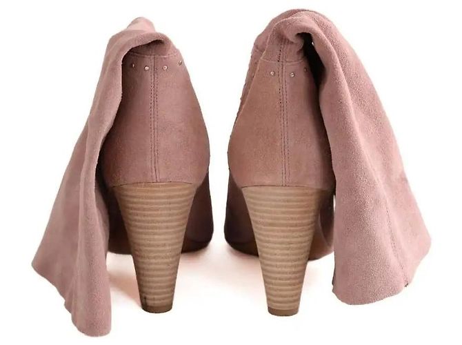 Botas western Ba&Sh de ante rosa - vista 2
