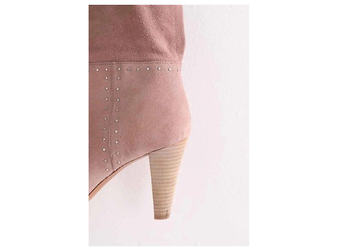 Botas western Ba&Sh de ante rosa - vista 6
