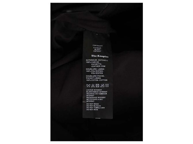 Gonna in camoscio nera The Kooples M Nero - vista 6