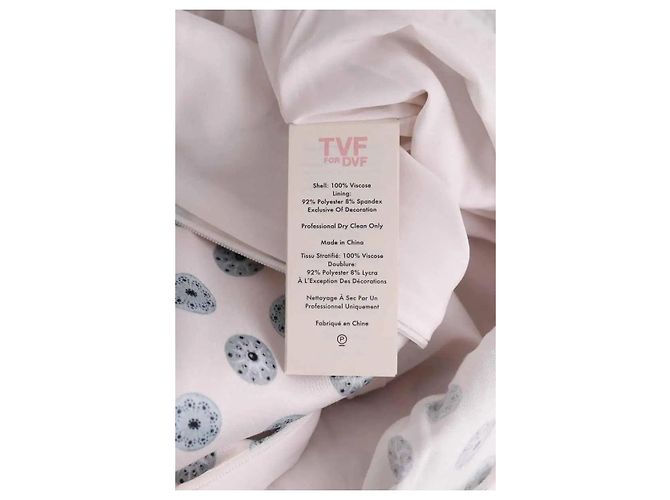 Diane Von Furstenberg Vestido blanco - vista 6