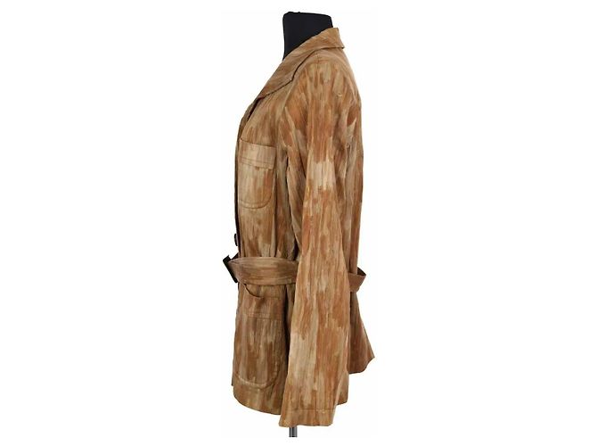 Chaqueta de algodón beige Yves Saint Laurent - vista 3