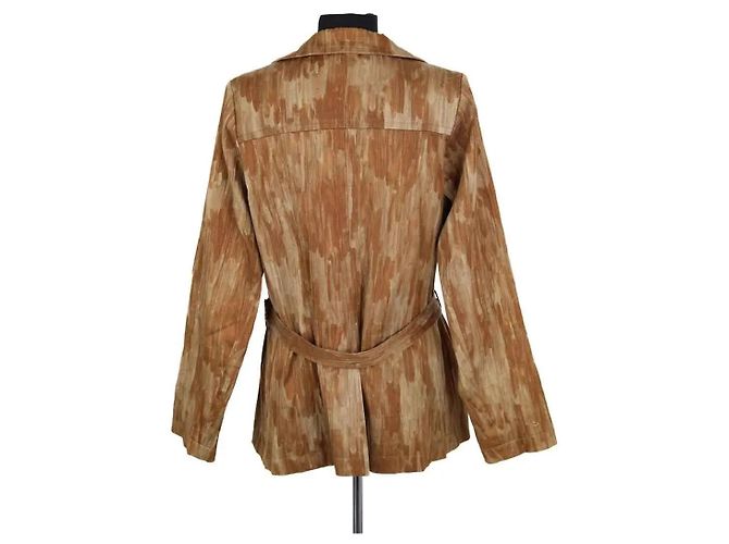 Chaqueta de algodón beige Yves Saint Laurent - vista 4
