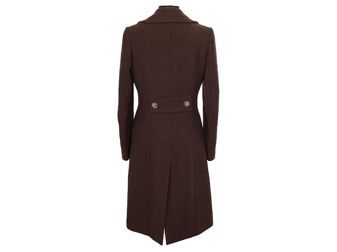 Abrigo de lana marrón Dolce & Gabbana Castaño - vista 4