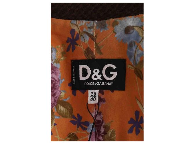 Abrigo de lana marrón Dolce & Gabbana Castaño - vista 5