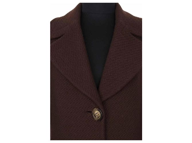 Abrigo de lana marrón Dolce & Gabbana Castaño - vista 2